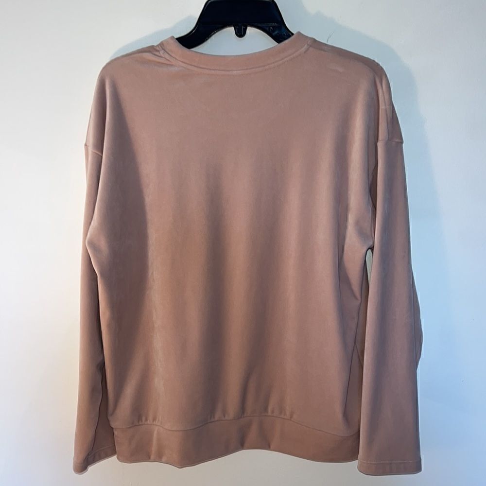 Women’s M Luxe Luxury Butter soft velour Pink sweatshirt & jogger pants - Picture 13 of 13